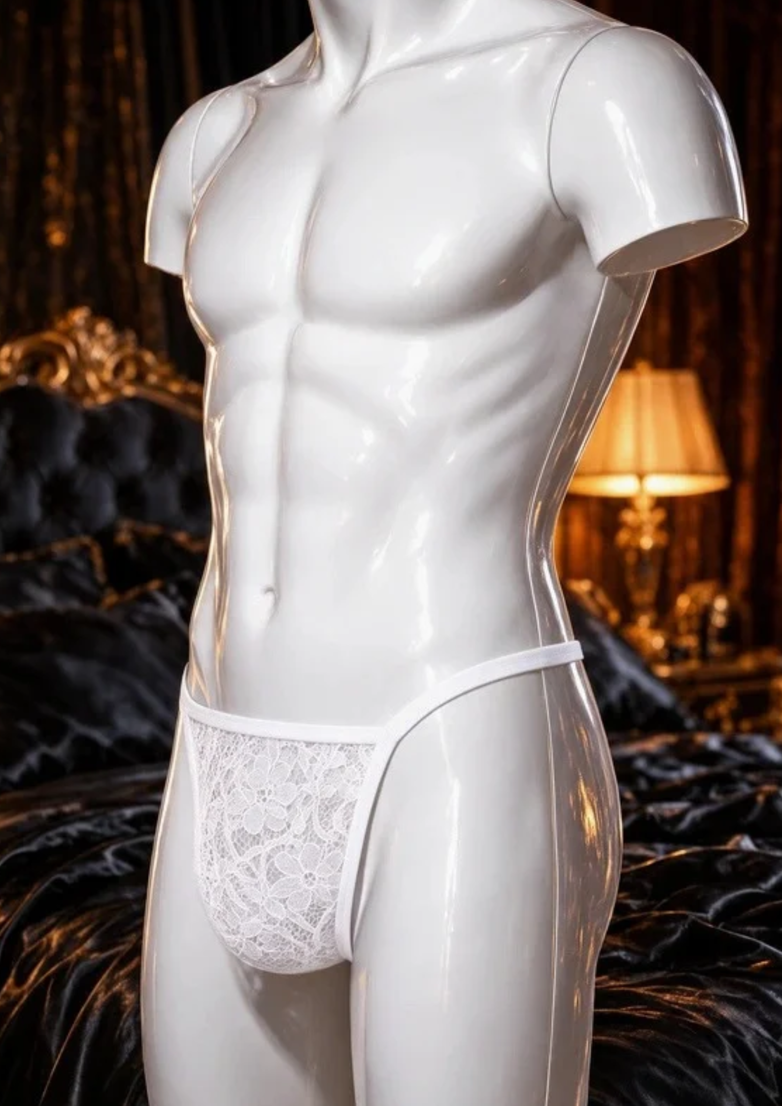 Bacio Fantazi Dantelli Erkek Iç Çamaşırı String Tanga BC4581 - Görsel 1