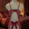 Bacio Fantezi Dantelli Kırmızı Seksi Özel Ağı Açık İç Giyim BC9701-1 - Thumbnail Image 2