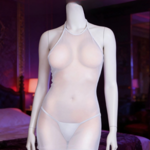 Bacio Fantazi Beyaz Tül Babydoll Gecelik BC3219
