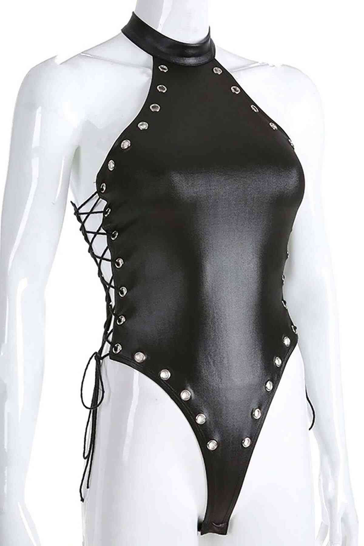 bacio-fantezi-deri-parlak-gorunumlu-metalli-body-bc-5426-8