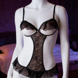 Bacio Fantezi Özel Ağları Açık Babydoll Seksi İç Giyim BC3253
