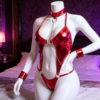 Fantezi Seksi Zincirli Kelepçeli Lame Gecelik BC5440-K - Thumbnail Image 1
