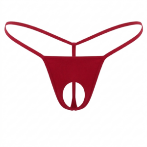 Kırmızı Özel Bölgesi Açık Kadın String BC0057