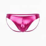 Fantezi Pembe Arkası Açık Seksi Parlak Erkek Külot BC4623